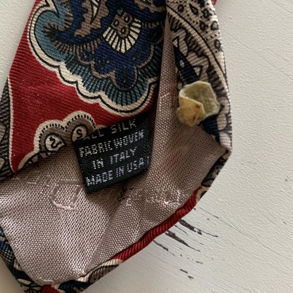 Christian Dior vintage paisley silk tie 🐳 - Picture 3 of 4